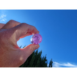 Amethyst 12 Facet Vogel Cut Phi-Crystal Sirius