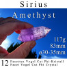Amethyst 12 Facetten Vogel Cut Phi-Kristall Sirius