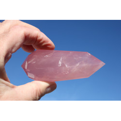 Vogel Cut Timote Rosenquarz  9 Portale Traum Phi-Kristall