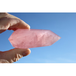 Vogel Cut Timote Rosenquarz  9 Portale Traum Phi-Kristall