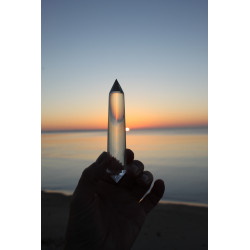 Agape 13-20-33 Facet Vogel Cut Phi Crystal with dark phantom