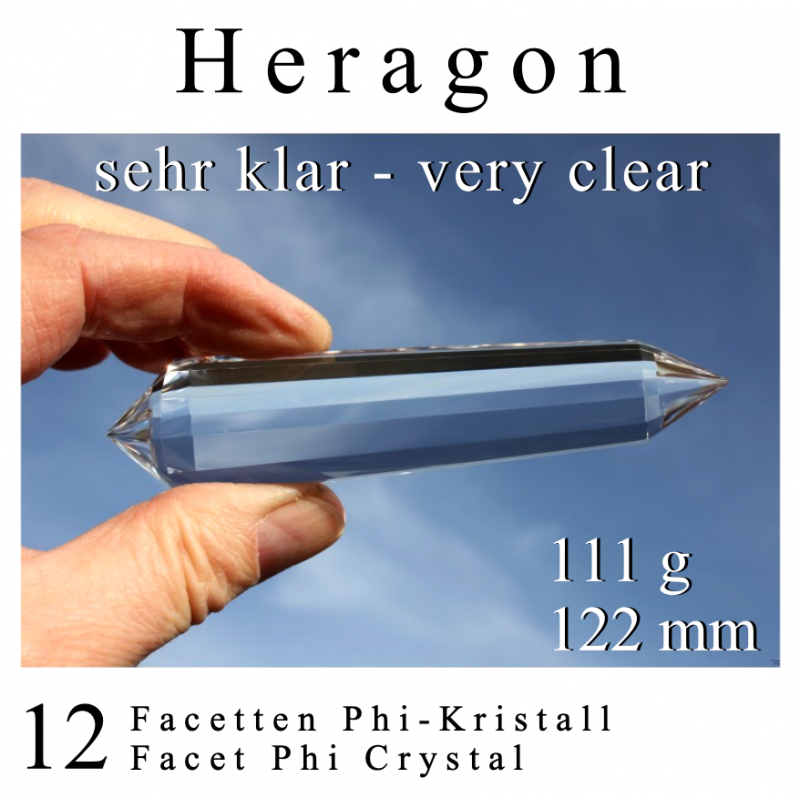 Heragon 12 Facetten Phi-Kristall