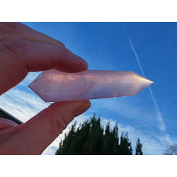 Rose Quartz 24 Facet Vogel Cut Phi Crystal Momo