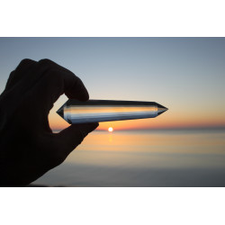 Agape 13-20-33 Facetten Vogel Cut Phi Kristall mit dunklem Phantom