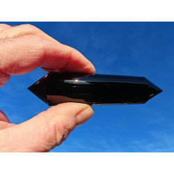 Pelican Obsidian 24 Facet Vogel Cut Phi Crystal Terra X