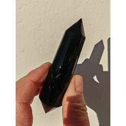 Pelikan Obsidian 24 Facetten Vogel Cut Phi-Kristall Terra X