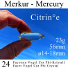 Citrine 24 Facet Vogel Cut Phi-Crystal Mercury
