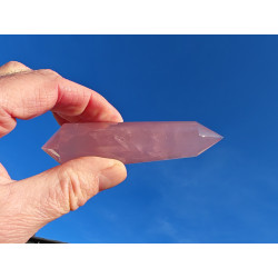 Rose Quartz 24 Facet Vogel Cut Phi Crystal Rumi
