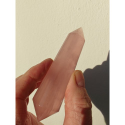 Rose Quartz 24 Facet Vogel Cut Phi Crystal Rumi
