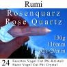 Rose Quartz 24 Facet Vogel Cut Phi Crystal Rumi