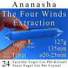 Ananasha 24 Facetten Vogel Cut Phi-Kristall The Four Winds Extraktion