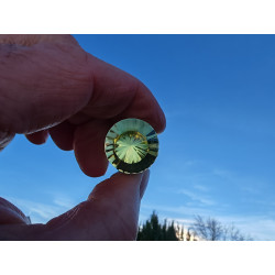 Citrine 24 Facet Vogel Cut Phi-Crystal Irisa