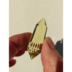 Citrin 24 Facetten Vogel Cut Phi-Kristall Irisa