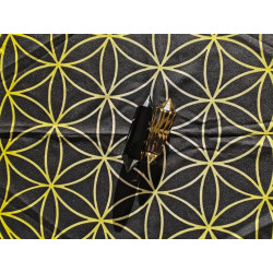 Energetisches Reiniguns-Set. Pelikan Obsidian und Citrin 12 Facetten Vogel Cut Phi-Kristalle