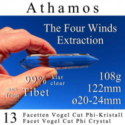 Athamos 13 Facetten Vogel Cut Phi-Kristall The Four Winds Extraktion