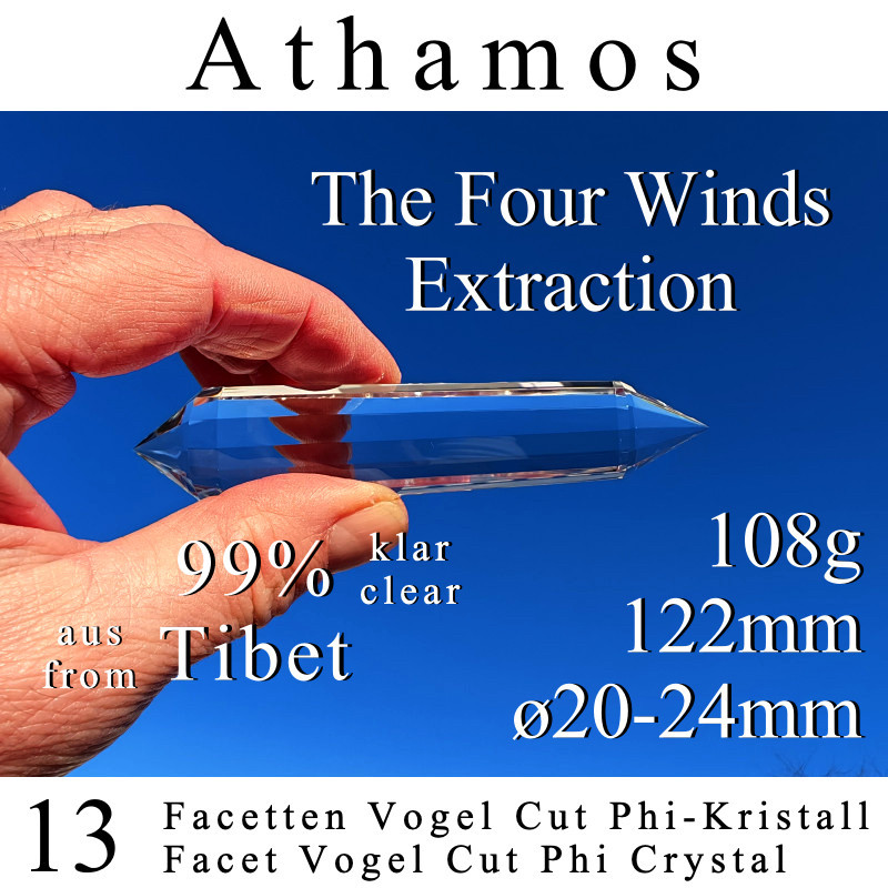 Athamos 13 Facet Vogel Cut Phi Crystal The Four Winds Extraction