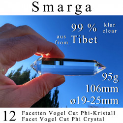 12 Facet Vogel Cut Phi Crystal Smarga