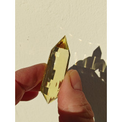 Citrin 24 Facetten Vogel Cut Phi-Kristall Amelia