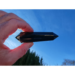 Pelikan Obsidian 24 Facetten Vogel Cut Phi-Kristall Vesuvio