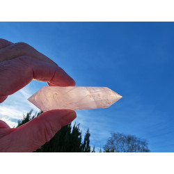 Rose Quarz 12 Facet Vogel Cut Phi Crystal Bella