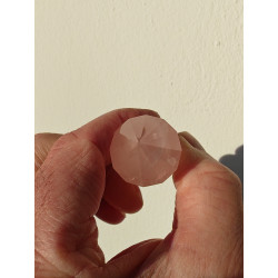Rose Quarz 12 Facet Vogel Cut Phi Crystal Bella