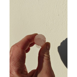 Rosenquarz 12 Facetten Vogel Cut Phi Kristall Bella