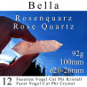 Rosenquarz 12 Facetten Vogel Cut Phi Kristall Bella