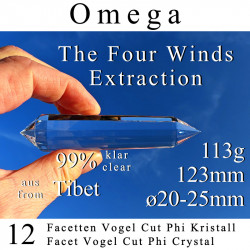 Omega 12 Facetten Vogel Cut Phi-Kristall The Four Winds