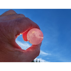 Rainbow Rose Quartz 24 Facet Vogel Cut Phi Crystal