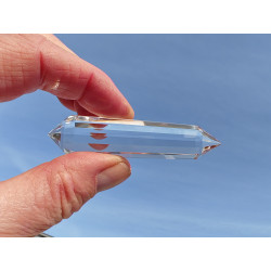 Seraph 13 Facetten Vogel Cut Phi-Kristall blaue Rutile