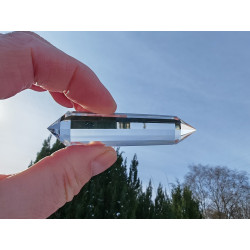 Seraph 13 Facetten Vogel Cut Phi-Kristall blaue Rutile