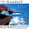 Blauer Gandalf 9 Portale 9-27-9-9 Facetten Vogel Cut Phi-Kristall