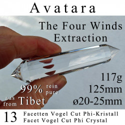 Avatara 13 Facet Vogel Cut Phi Crystal The Four Winds Extraction
