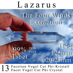 Lazarus 13 Facet Vogel Cut Phi Crystal The Four Winds Extraction
