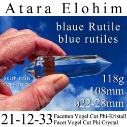 Atrana Elohim 12 Portale 21-12-33 Facetten Vogel Cut Phi-Kristall