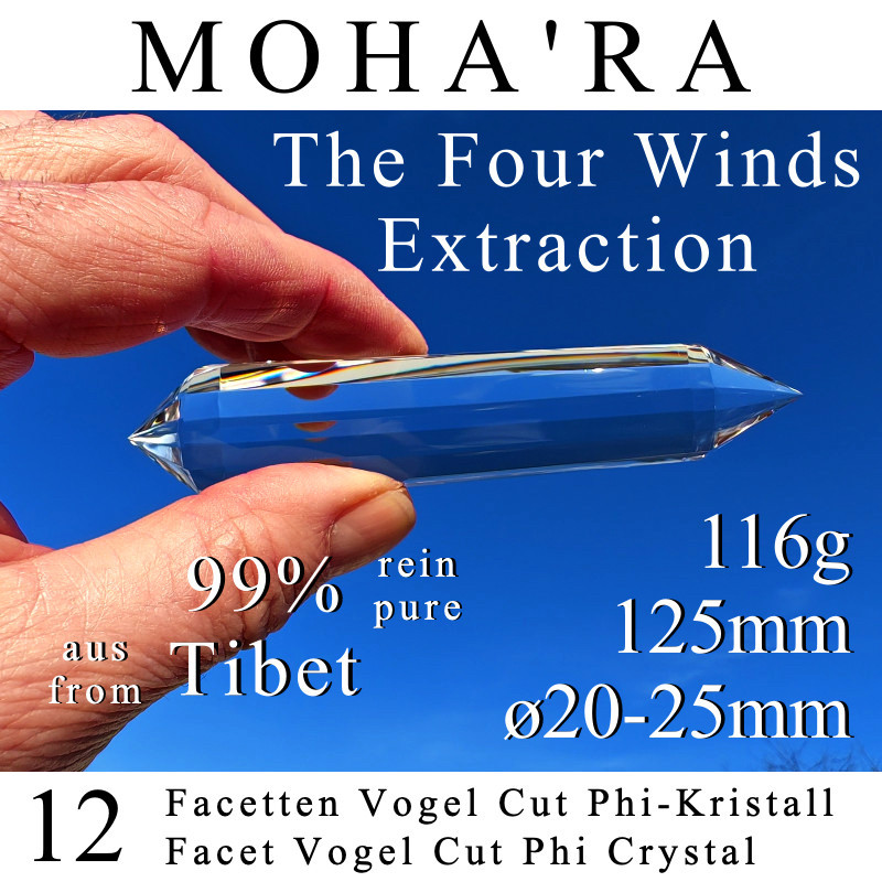 MOHA'RA 12 Facetten Vogel Cut Phi-Kristall The Four Winds