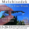 Melchisedek 13-20-33 Facetten Vogel Cut Phi Kristall mit blauen Rutilen
