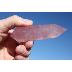 Jasmin Rose Quartz 24 Facet Vogel Cut Phi Crystal