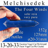 Melchisedek 13-20-33 Facetten Vogel Cut Phi Kristall mit blauen Rutilen