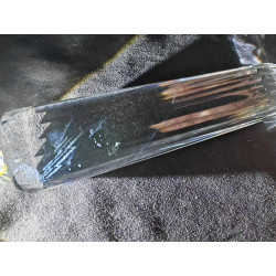 Melchizedek 13-20-33 Facet Vogel Cut Phi Crystal with blue rutiles