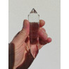 Melchizedek 13-20-33 Facet Vogel Cut Phi Crystal with blue rutiles