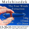 Melchizedek 13-20-33 Facet Vogel Cut Phi Crystal with blue rutiles