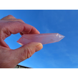 Rose Quartz 24 Facet Vogel Cut Phi Crystal Agapo