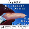 Rose Quartz 24 Facet Vogel Cut Phi Crystal Agapo