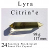 Lyra Citrine 24 Facet Phi-Crystal