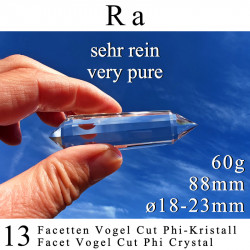 Ra 13 Facetten Vogel Cut Phi-Kristall