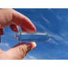 Aquarius 13 Facet Vogel Cut Phi Crystal blue Rutiles