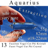 Aquarius 13 Facet Vogel Cut Phi Crystal blue Rutiles