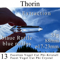 Thorin 13 Facet Vogel Cut Phi Crystal blue Rutiles