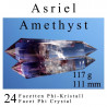 Amethyst 24 Facet Phi Crystal Asriel